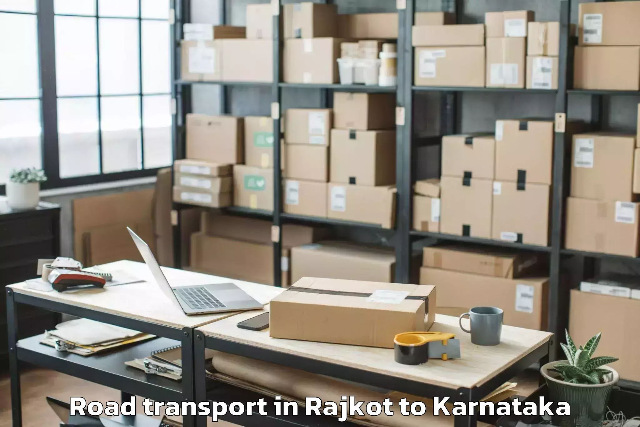 Top Rajkot to Kerur Road Transport Available